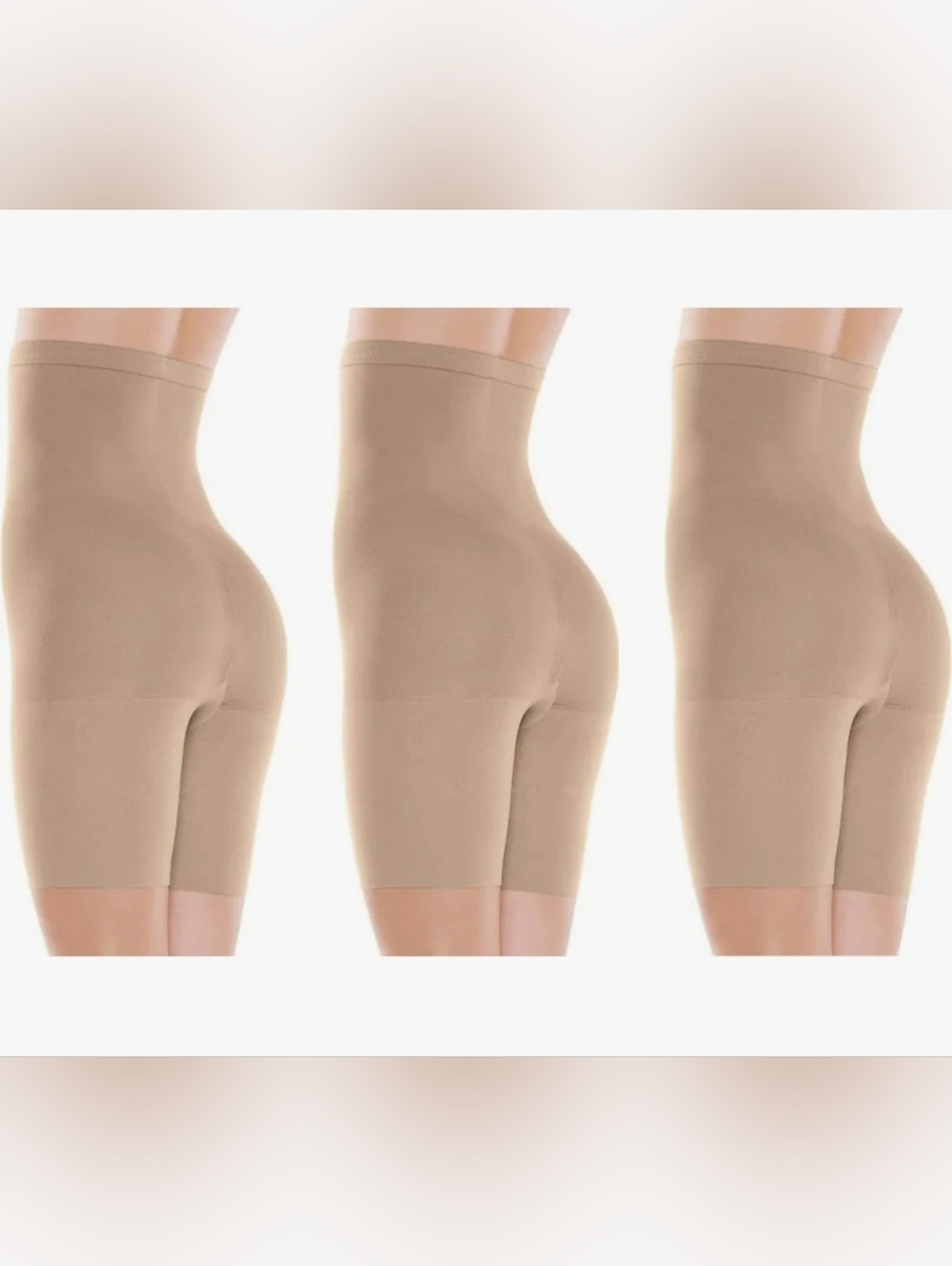 SPANX Assets Hi-Waist Mid-Thigh Shaper Nude Size 4 Waist Control NWT - Picture 3 of 4